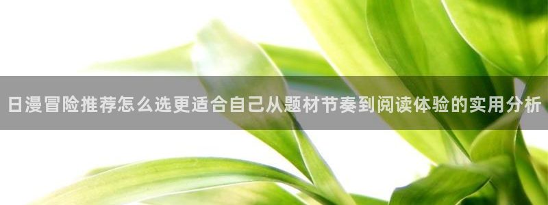 免费看漫画阅读网：日漫冒险推荐怎么选更适合自己从题材节奏到阅读体验的实用分析