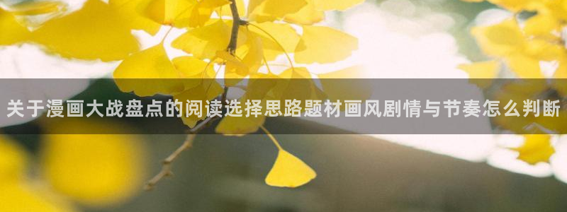 免费看漫画网站导航：关于漫画大战盘点的阅读选择思路题材画风剧情与节奏怎么判断